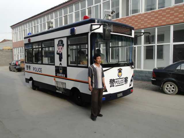 石家莊躍迪電動警務室移動警務辦公室專用車正式上路使用