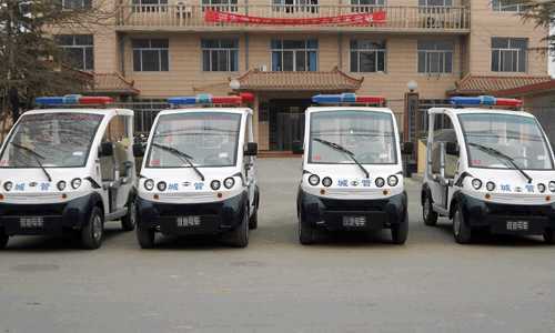 躍迪電動巡邏車衡水饒陽縣住建局配備現場