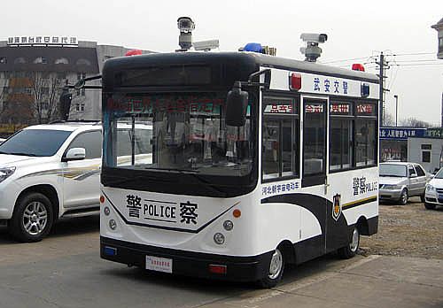 移動警務室武安縣交警隊配備現場