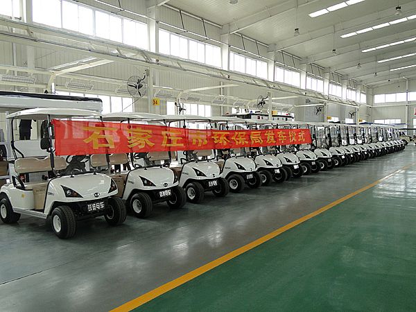 石家莊環保局購置電動清運車發車儀式