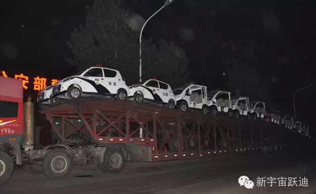 云南保山躍迪電動巡邏車批量發車-助力美麗云南和諧發展