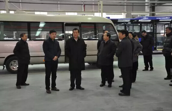 中央國家機關工委副書記陳存根一行到躍迪集團旗下陜西躍迪新能源汽車有限公司調研