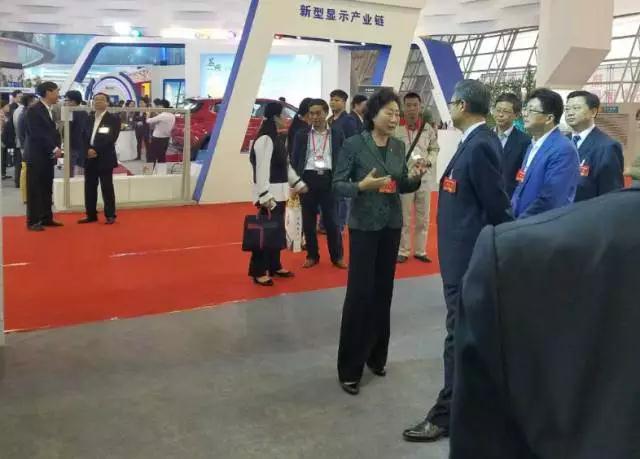 安徽省委書記李錦斌，代省長李國英一行蒞臨躍迪集團旗下安達爾汽車展位參觀指導