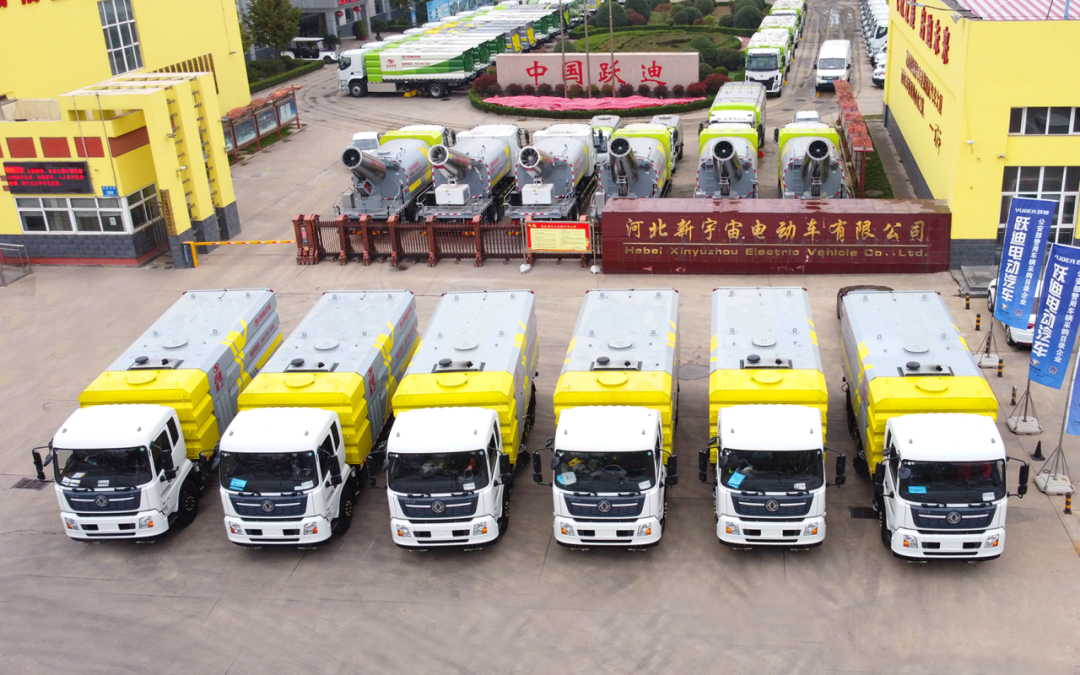 節能降耗 減排增效丨躍迪純電動洗掃車助力城市綠色發展